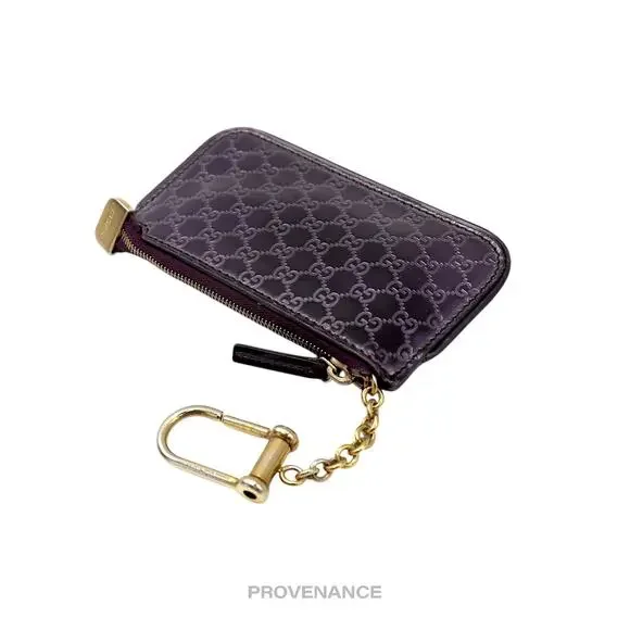 🔴 Gucci Key Pouch Cles - GG MicroGuccissima Patent Purple - Picture 4 of 6